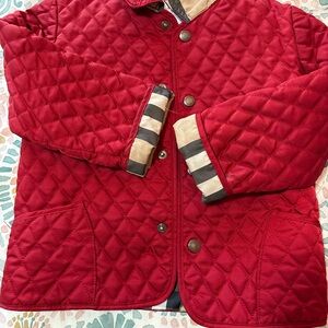 Burberry Kids Quilted Puffer Jacket - Red